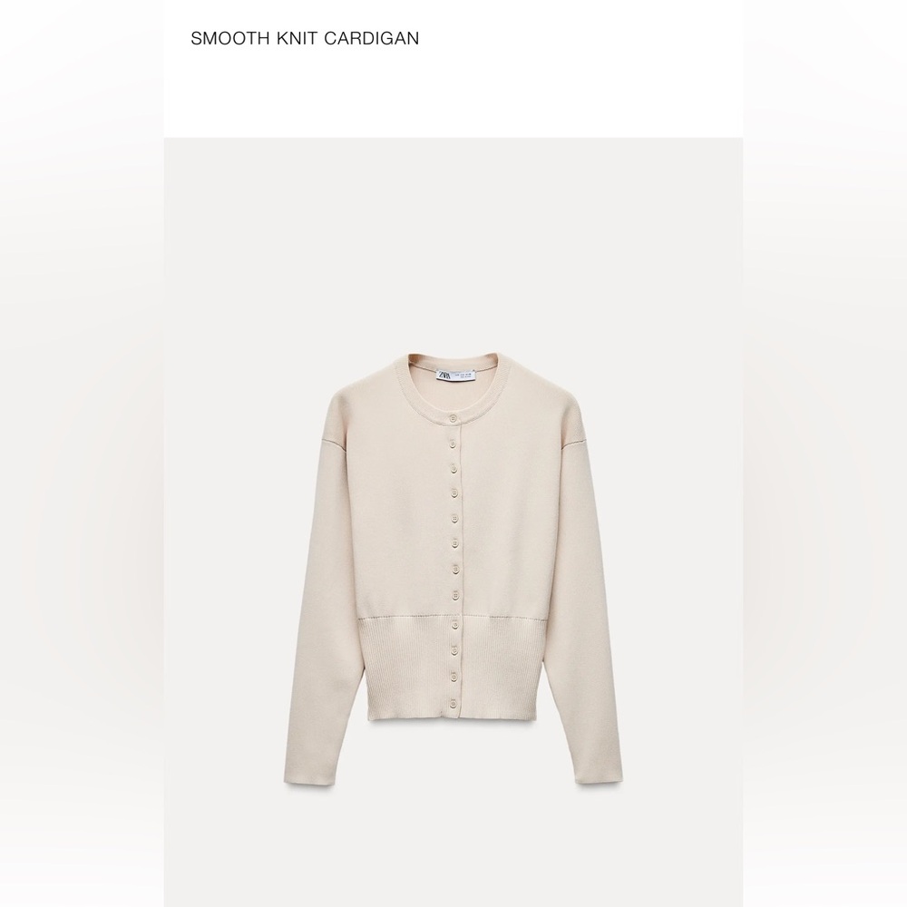 ZARA Smooth knit cardigan